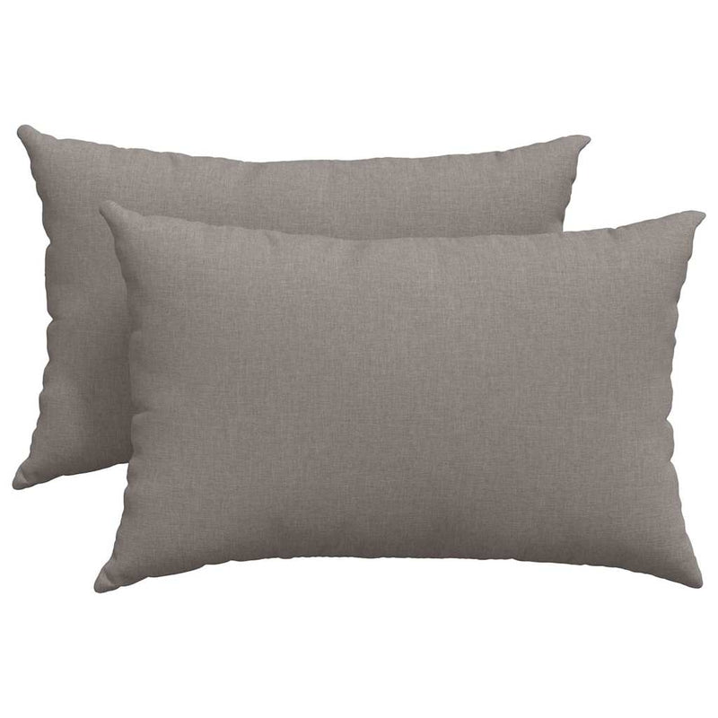 Chargez l'image dans la visionneuse de la galerie, Vidaxl sofa kussens 2 pcs taupe 60 x 40 cm stof