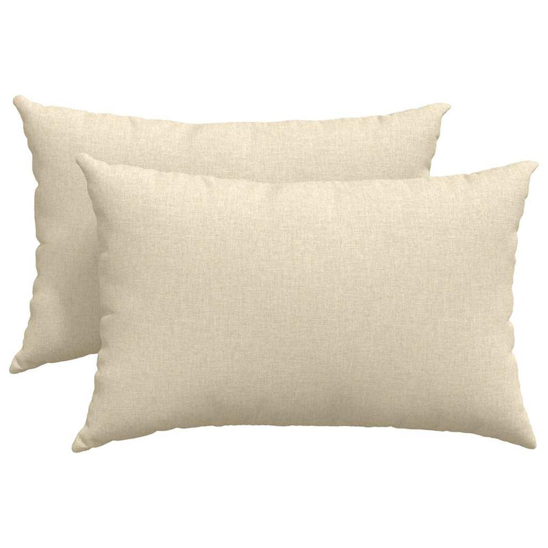 Chargez l'image dans la visionneuse de la galerie, Vidaxl sofa kussens 2 pcs crème 60 x 40 cm stof