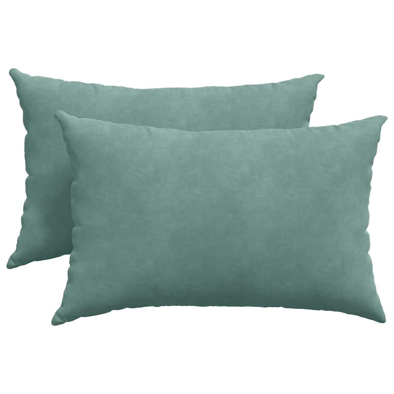 ギャラリービューアに画像をロードする, Vidaxl sofa kussens 2 stuks zeegroen 60 x 40 cm cordstof