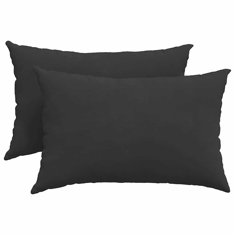 ギャラリービューアに画像をロードする, Vidaxl sofa kussens 2 stuks zwart 60 x 40 cm stof