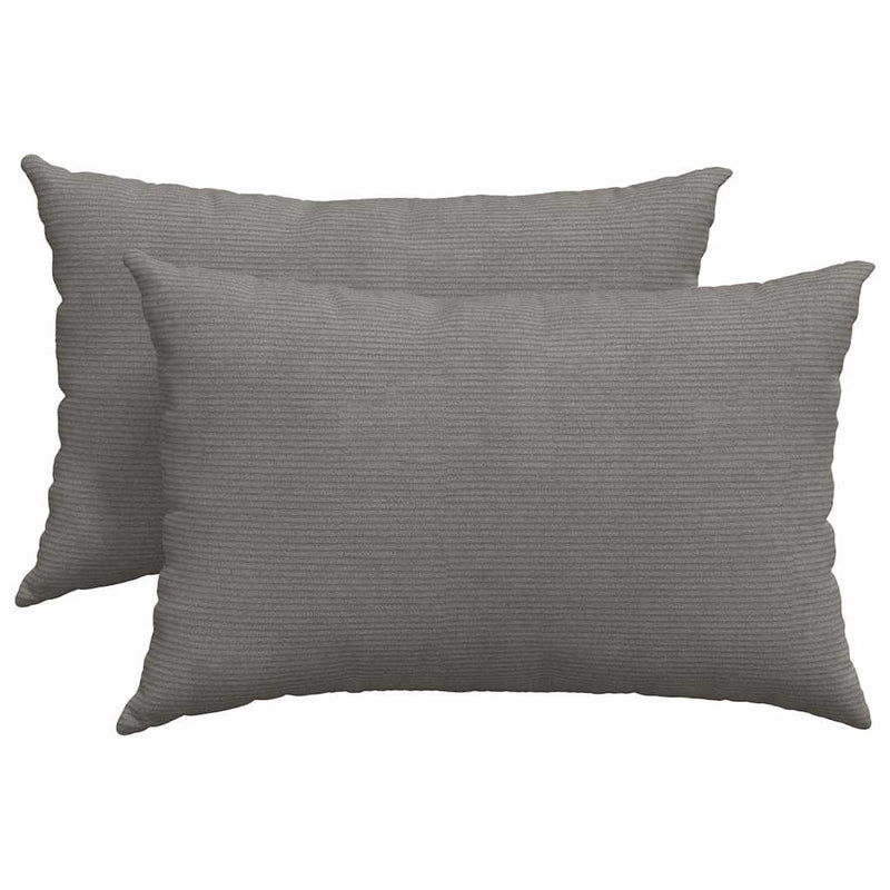 Afbeelding laden in galerijviewer, Vidaxl sofa kussens 2 stuks lichtgrijs 60 x 40 cm cordstof