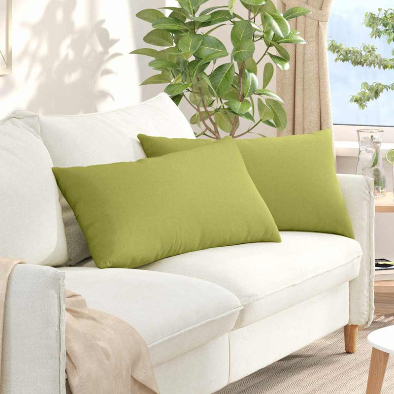 Chargez l'image dans la visionneuse de la galerie, Vidaxl sofa kussens 2 pcs lichtgroen 80 x 40 cm stof