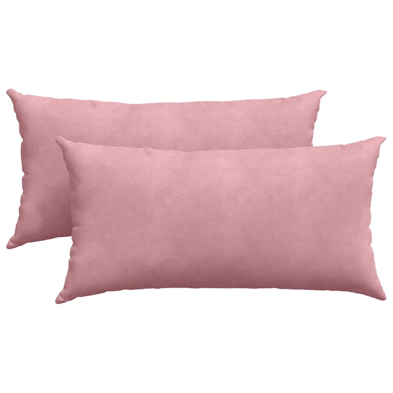 Chargez l'image dans la visionneuse de la galerie, Vidaxl sofa kussens 2 stuks roze 80 x 40 cm cordstof