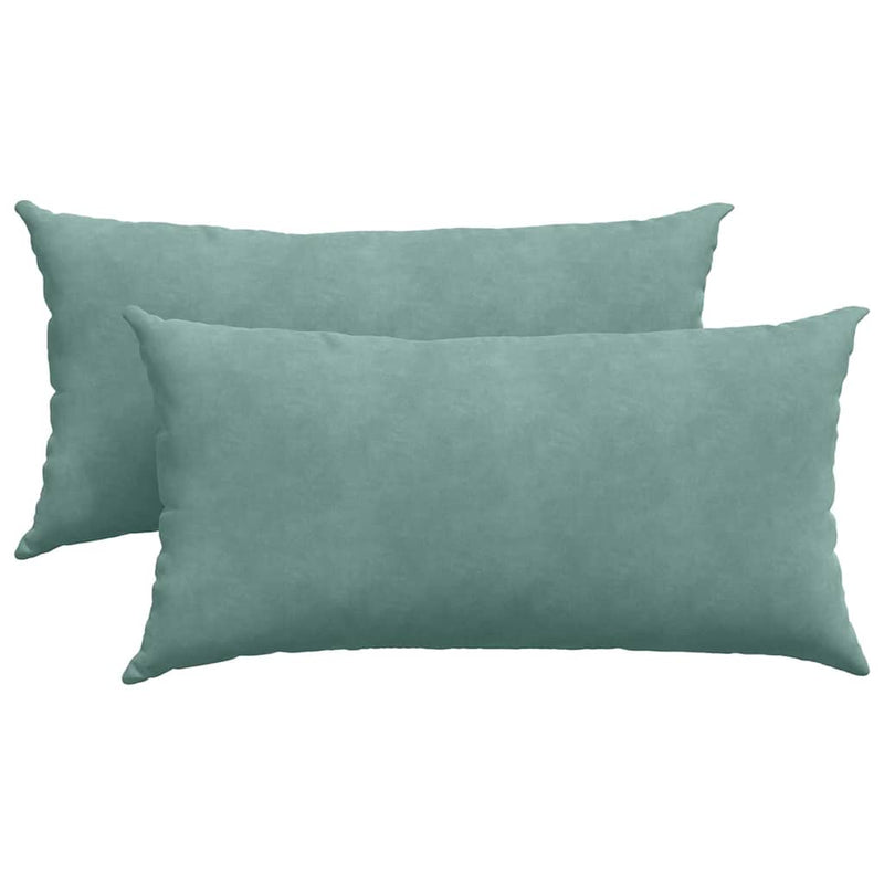 Chargez l'image dans la visionneuse de la galerie, Vidaxl sofa kussens 2 stuks zeegroen 80 x 40 cm cordstof