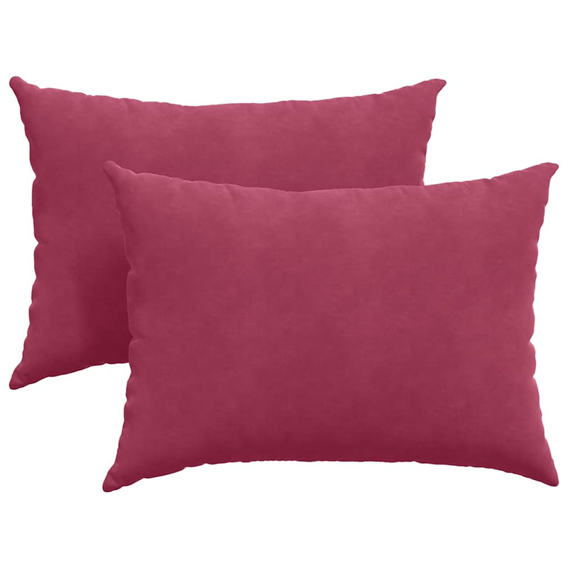 Afbeelding laden in galerijviewer, Vidaxl sofa kussens 2 stuks wijnrood 70 x 50 cm cordstof