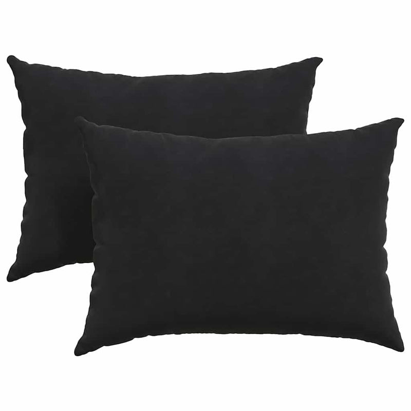 Afbeelding laden in galerijviewer, Vidaxl sofa kussens 2 stuks zwart 70 x 50 cm cordstof