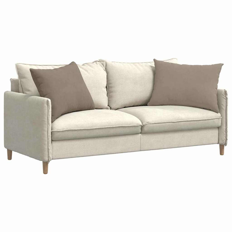 Chargez l'image dans la visionneuse de la galerie, Vidaxl sofa kussens 2 stuks taupe 70 x 50 cm stof