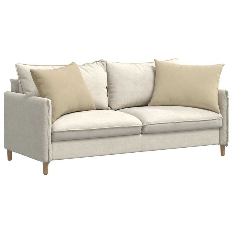 Afbeelding laden in galerijviewer, Vidaxl sofa kussens 2 stuks crème 70 x 50 cm stof