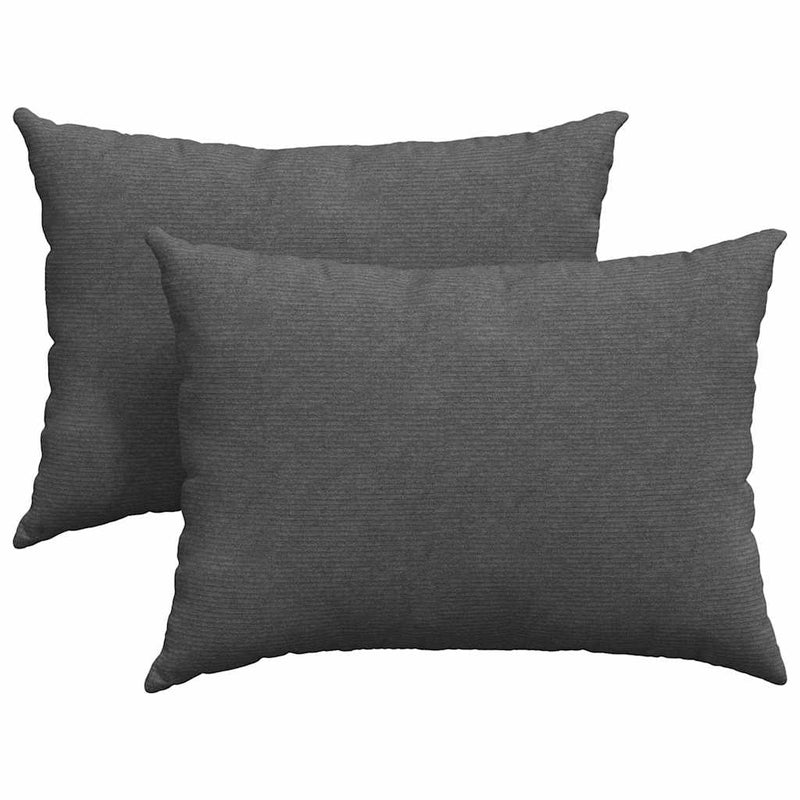 Afbeelding laden in galerijviewer, Vidaxl sofa kussens 2 stuks donkergrijs 70 x 50 cm cordstof