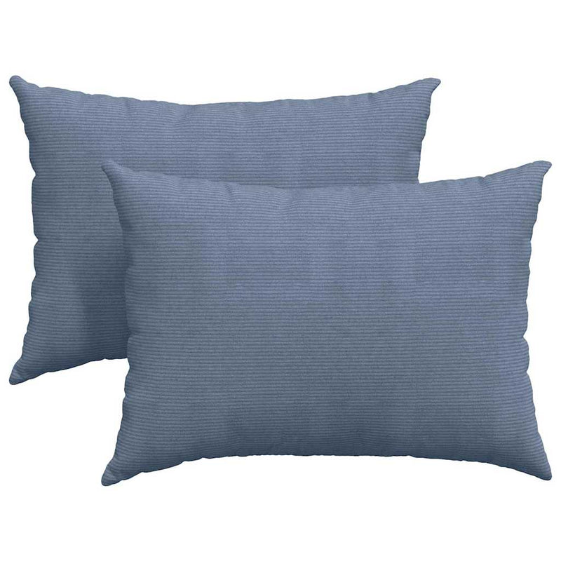 Afbeelding laden in galerijviewer, Vidaxl sofa kussens 2 stuks blauw 70 x 50 cm cordstof