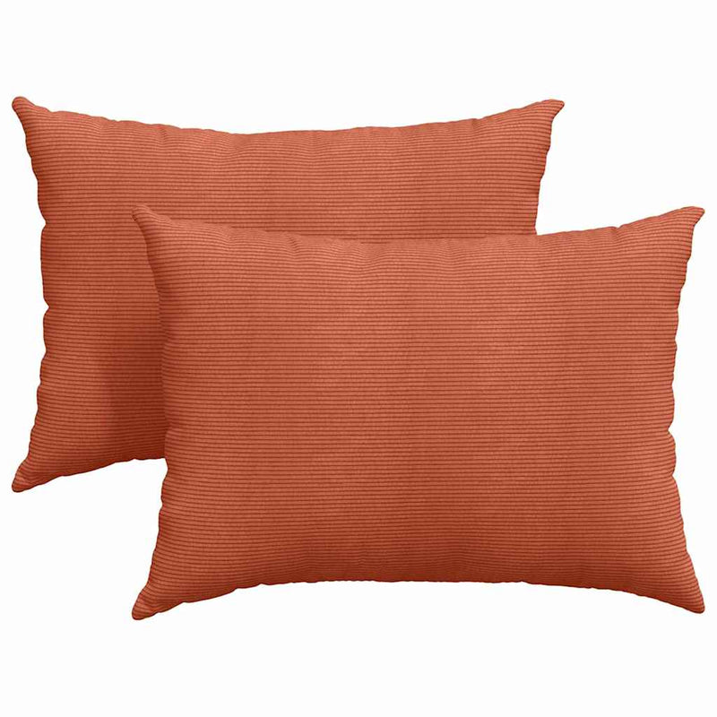Afbeelding laden in galerijviewer, Vidaxl sofa kussens 2 stuks rood-oranje 70 x 50 cm cordstof