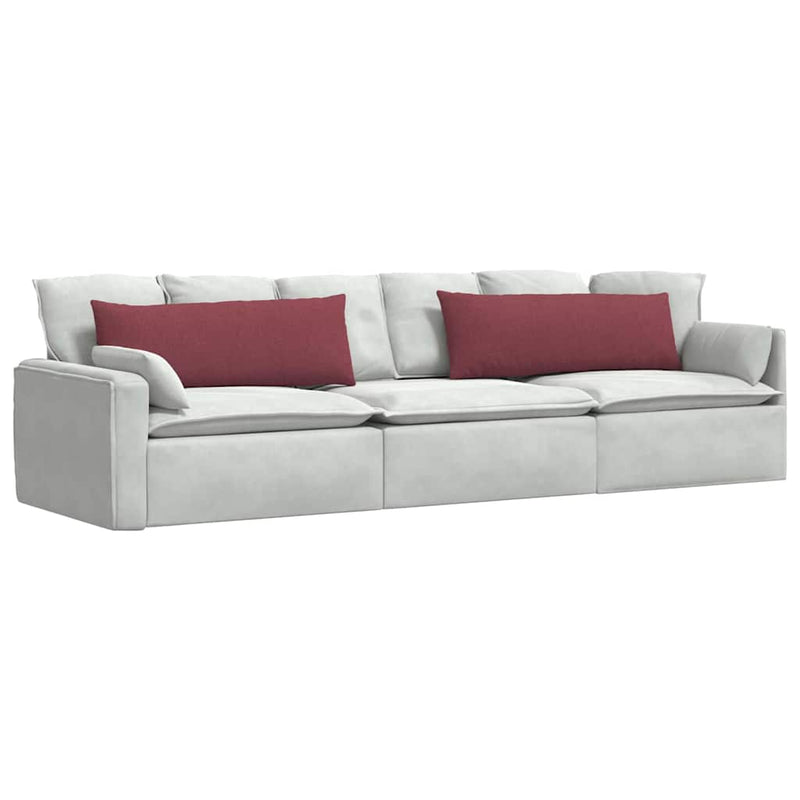 Chargez l'image dans la visionneuse de la galerie, Vidaxl sofa kussens 2 pcs wijnrood 120 x 40 cm stof
