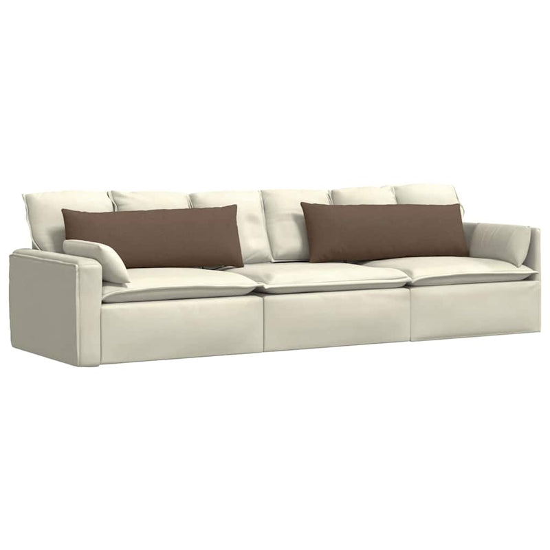 Chargez l'image dans la visionneuse de la galerie, Vidaxl sofa kussens 2 pcs bruin 120 x 40 cm stof