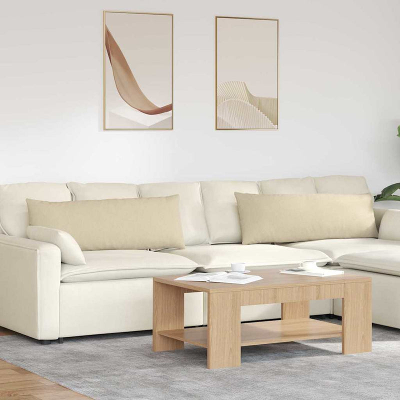 ギャラリービューアに画像をロードする, Vidaxl sofa kussens 2 pcs crème 120 x 40 cm stof