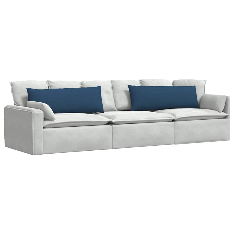 Afbeelding laden in galerijviewer, Vidaxl sofa kussens 2 pcs blauw 120 x 40 cm stof