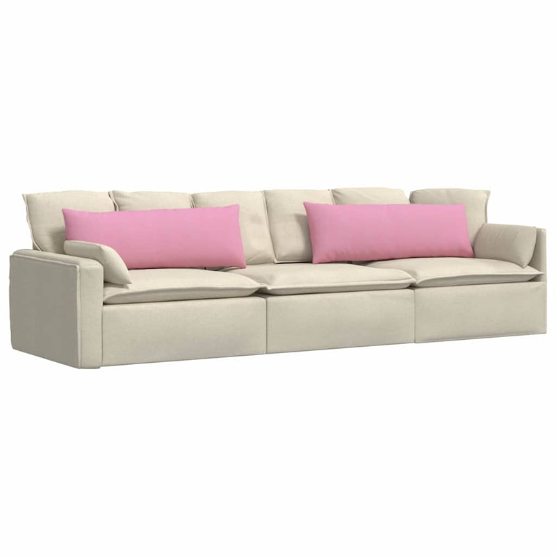 Afbeelding laden in galerijviewer, Vidaxl sofa kussens 2 pcs roze 120 x 40 cm stof