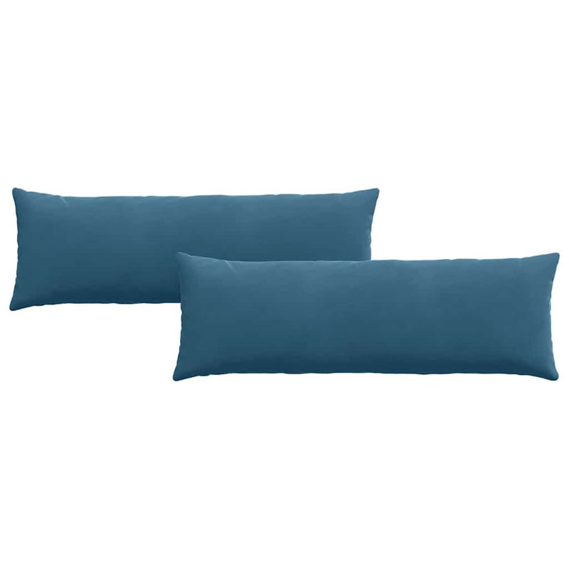 Afbeelding laden in galerijviewer, Vidaxl sofa kussens 2 stuks blauw 120 x 40 cm cordstof