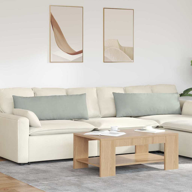 Afbeelding laden in galerijviewer, Vidaxl sofa kussens 2 stuks lichtgrijs 120 x 40 cm cordstof