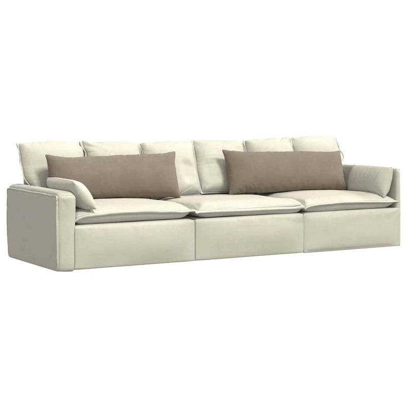 Afbeelding laden in galerijviewer, Vidaxl sofa kussens 2 stuks taupe 120 x 40 cm stof