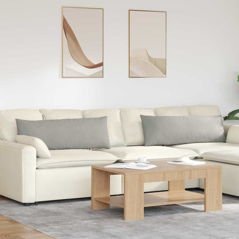 Afbeelding laden in galerijviewer, Vidaxl sofa kussens 2 stuks lichtgrijs 120 x 40 cm stof