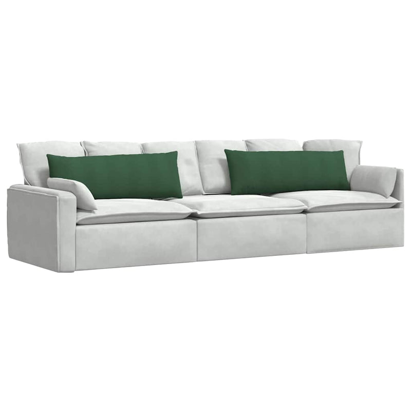 Afbeelding laden in galerijviewer, Vidaxl sofa kussens 2 stuks donkergroen 120 x 40 cm cordstof