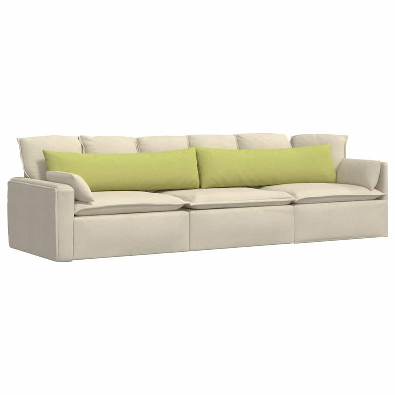 Afbeelding laden in galerijviewer, Vidaxl sofa kussens 2 pcs lichtgroen 145 x 40 cm stof
