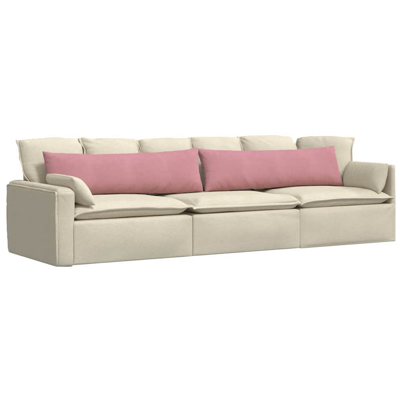 Chargez l'image dans la visionneuse de la galerie, Vidaxl sofa kussens 2 stuks roze 145 x 40 cm cordstof