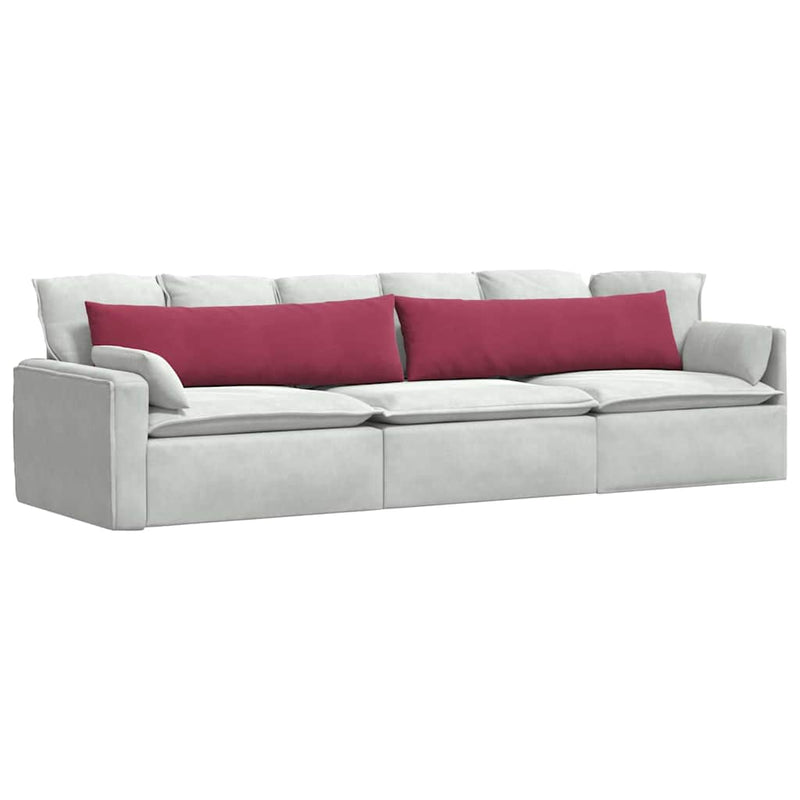 Afbeelding laden in galerijviewer, Vidaxl sofa kussens 2 stuks wijnrood 145 x 40 cm cordstof