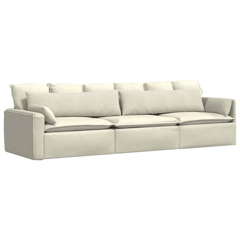 Afbeelding laden in galerijviewer, Vidaxl sofa kussens 2 stuks crème 145 x 40 cm cordstof
