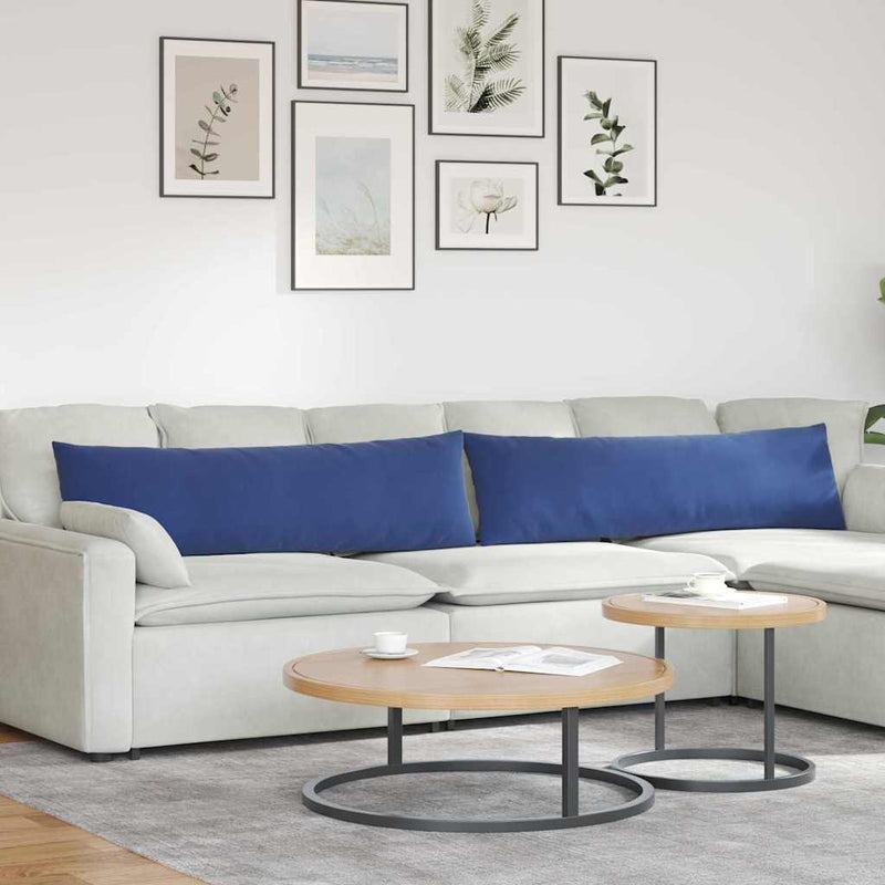 ギャラリービューアに画像をロードする, Vidaxl sofa kussens 2 stuks politieblauw 145 x 40 cm cordstof