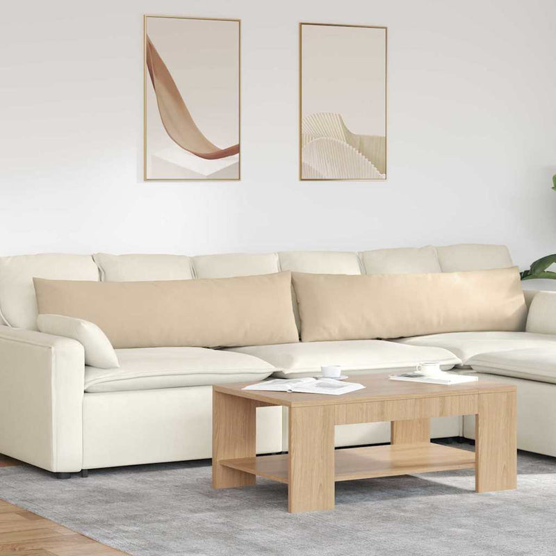ギャラリービューアに画像をロードする, Vidaxl sofa kussens 2 stuks crème 145 x 40 cm stof