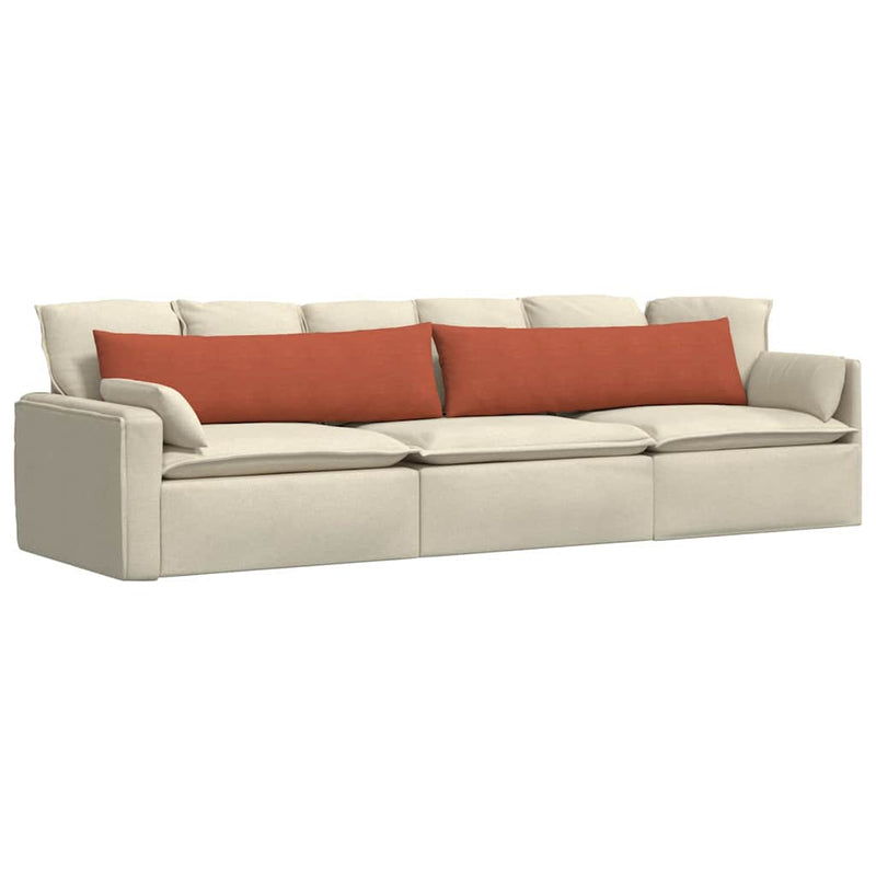 ギャラリービューアに画像をロードする, Vidaxl sofa kussens 2 stuks rood-oranje 145 x 40 cm cordstof