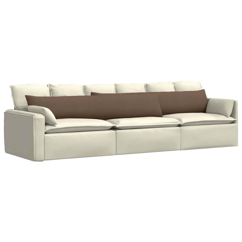 ギャラリービューアに画像をロードする, Vidaxl sofa kussens 2 pcs bruin 200 x 40 cm stof