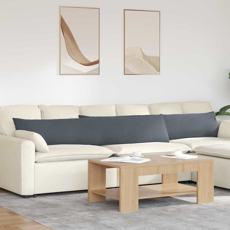 Afbeelding laden in galerijviewer, Vidaxl sofa kussens 2 stuks donkergrijs 200 x 40 cm cordstof