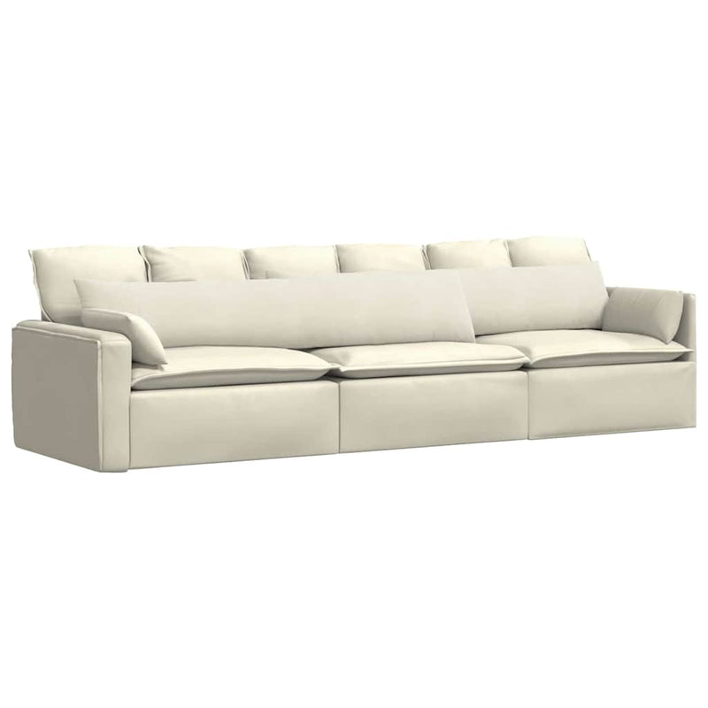 ギャラリービューアに画像をロードする, Vidaxl sofa kussens 2 stuks crème 200 x 40 cm cordstof