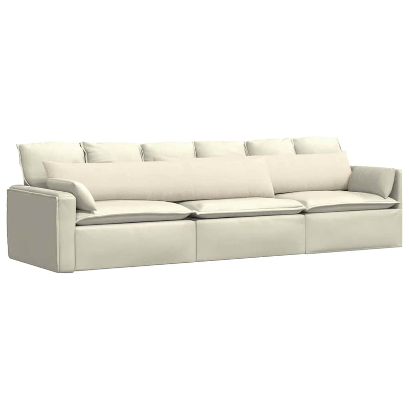 ギャラリービューアに画像をロードする, Vidaxl sofa kussens 2 stuks crème 200 x 40 cm cordstof