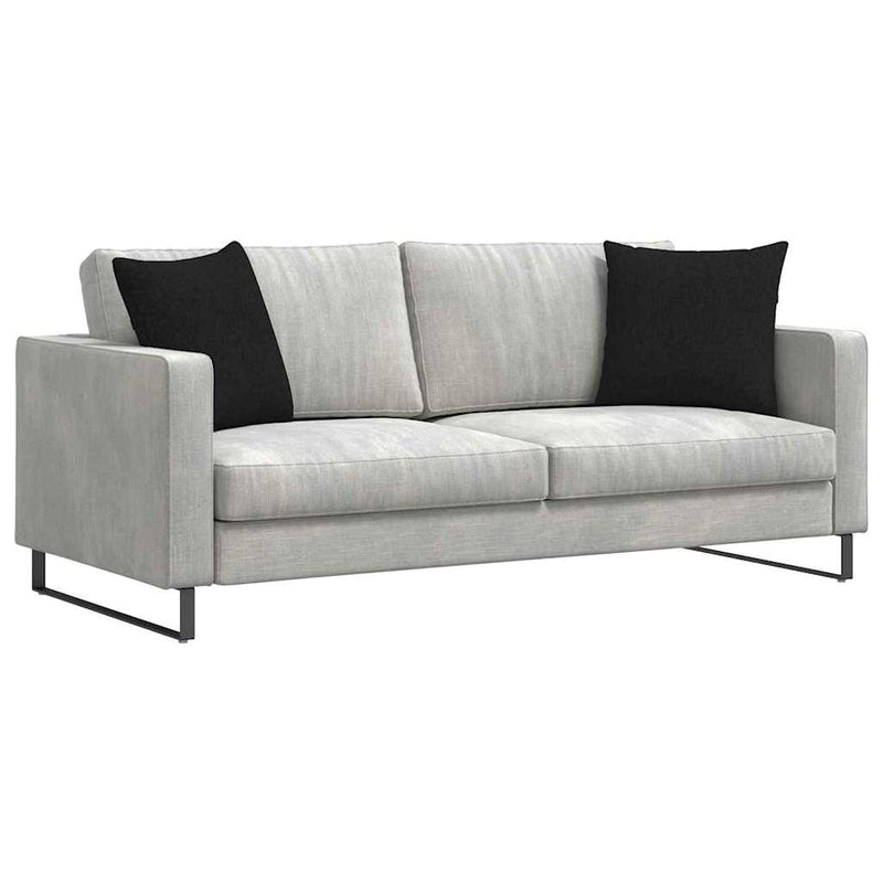 Chargez l'image dans la visionneuse de la galerie, Vidaxl sofa kussens 2 pcs zwart 45 x 45 cm stof