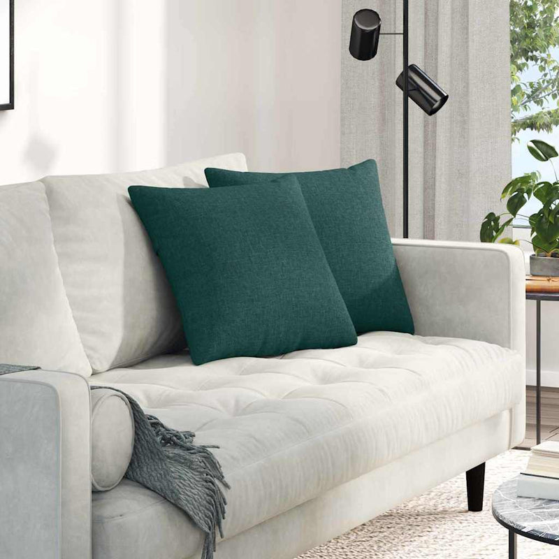 Chargez l'image dans la visionneuse de la galerie, Vidaxl sofa kussens 2 pcs donkergroen 45 x 45 cm stof