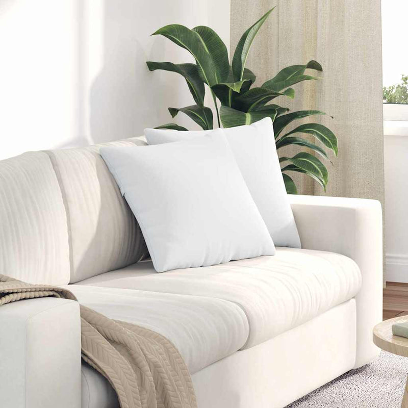 Chargez l'image dans la visionneuse de la galerie, Vidaxl sofa kussens 2 pcs wit 45 x 45 cm stof