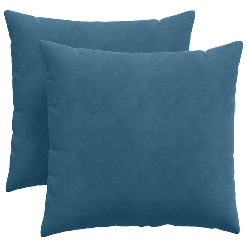Chargez l'image dans la visionneuse de la galerie, Vidaxl sofa kussens 2 stuks blauw 45 x 45 cm cordstof