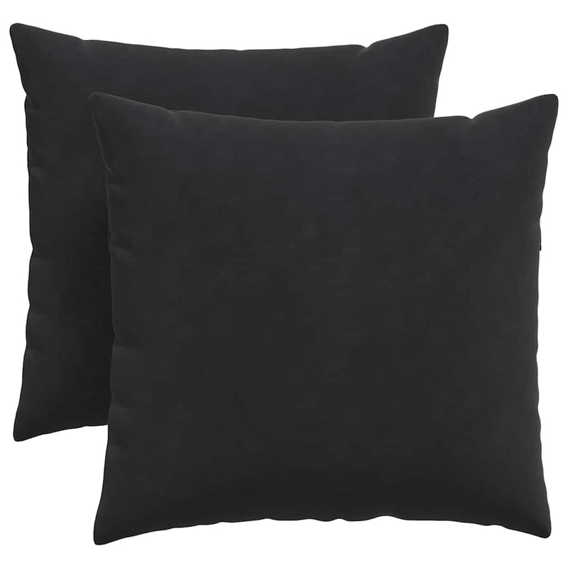Chargez l'image dans la visionneuse de la galerie, Vidaxl sofa kussens 2 stuks zwart 45 x 45 cm cordstof