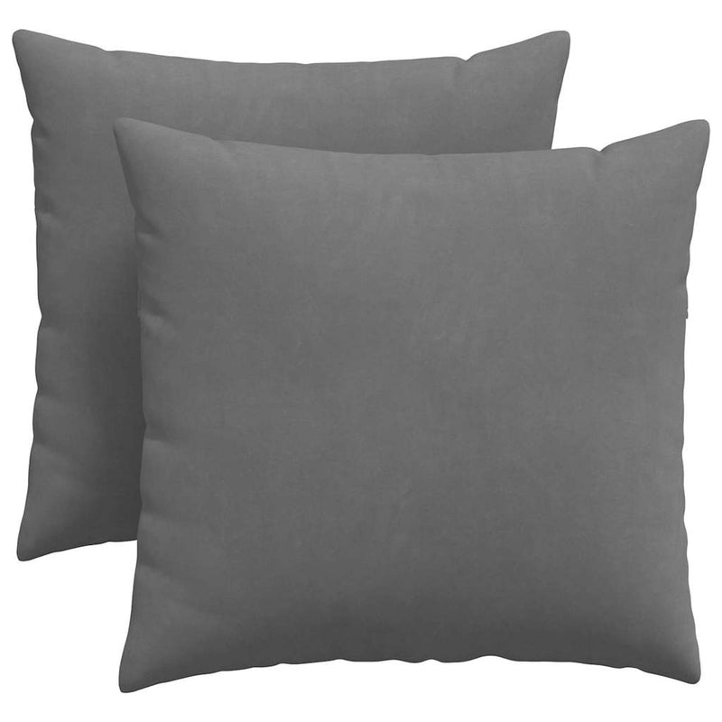Chargez l'image dans la visionneuse de la galerie, Vidaxl sofa kussens 2 stuks donkergrijs 45 x 45 cm stof
