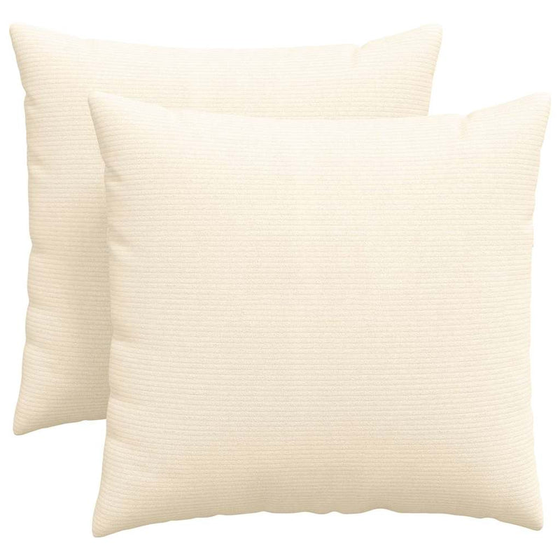 ギャラリービューアに画像をロードする, Vidaxl sofa kussens 2 stuks crème 45 x 45 cm cordstof