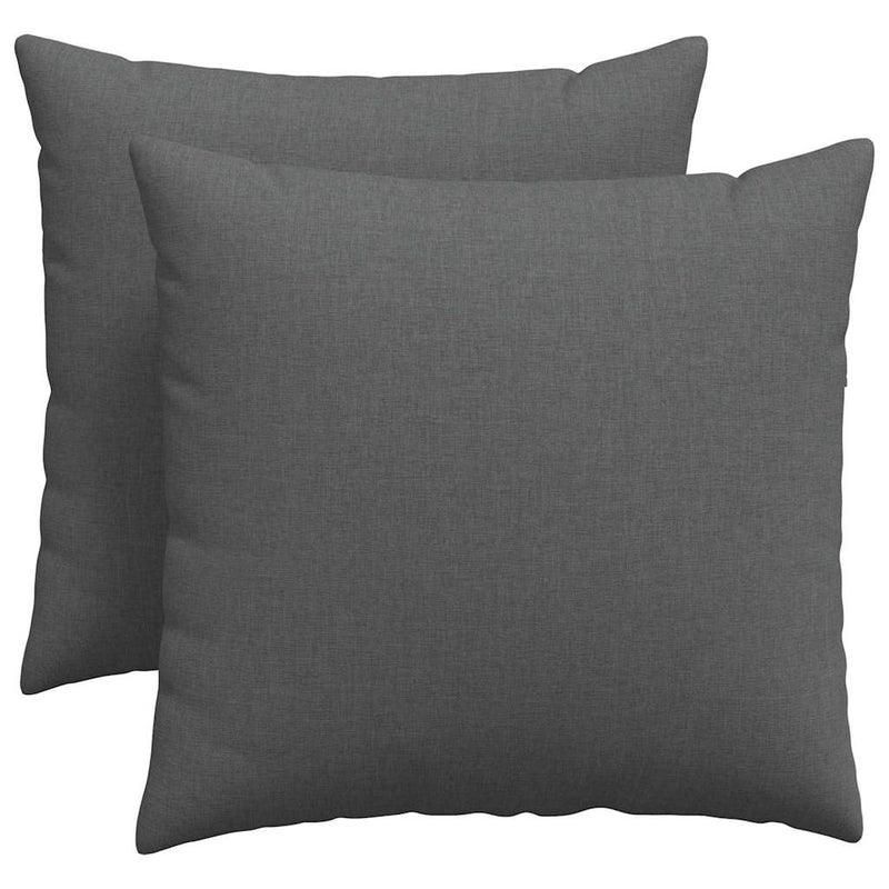 ギャラリービューアに画像をロードする, Vidaxl sofa kussens 2 pcs donkergrijs 50 x 50 cm stof