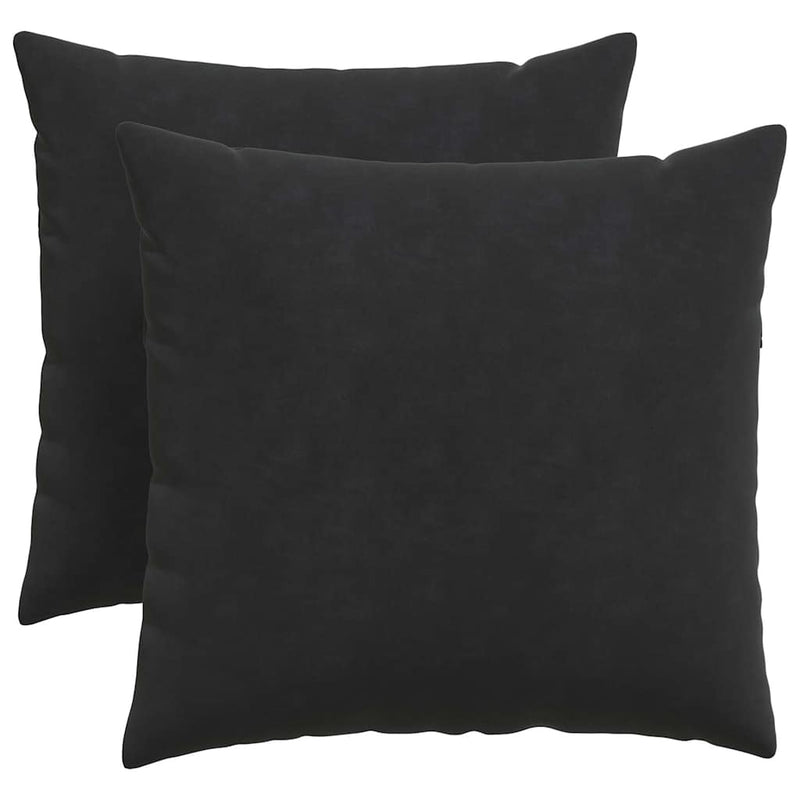 Chargez l'image dans la visionneuse de la galerie, Vidaxl sofa kussens 2 stuks zwart 50 x 50 cm cordstof