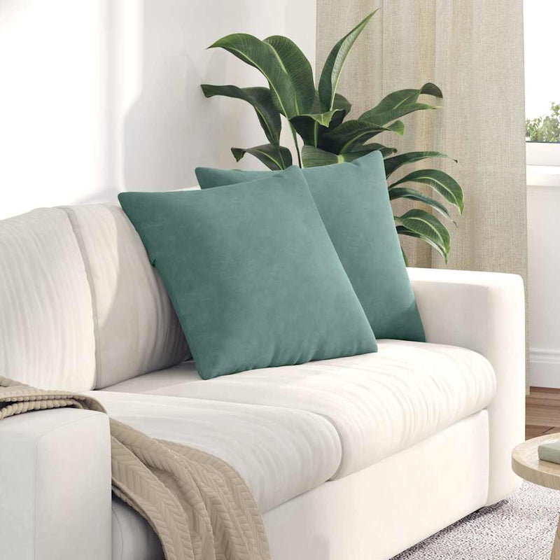 Chargez l'image dans la visionneuse de la galerie, Vidaxl sofa kussens 2 stuks zeegroen 50 x 50 cm cordstof