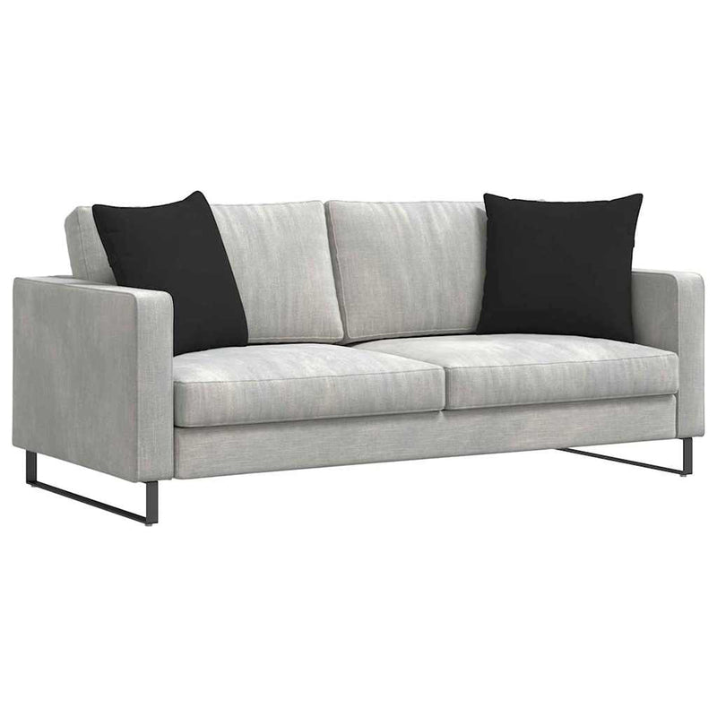 ギャラリービューアに画像をロードする, Vidaxl sofa kussens 2 stuks zwart 50 x 50 cm stof