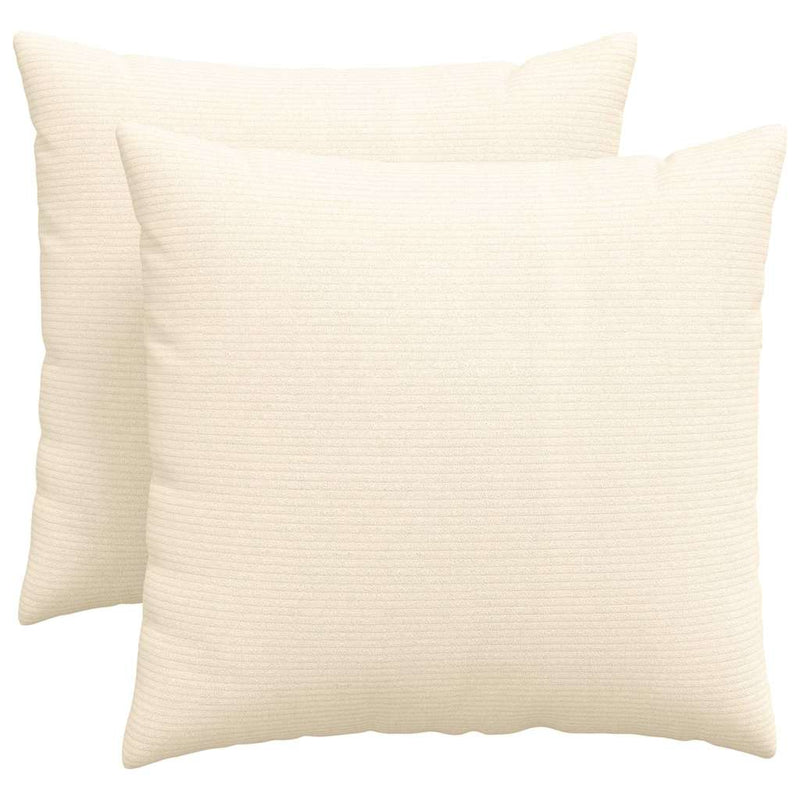 ギャラリービューアに画像をロードする, Vidaxl sofa kussens 2 stuks crème 50 x 50 cm cordstof