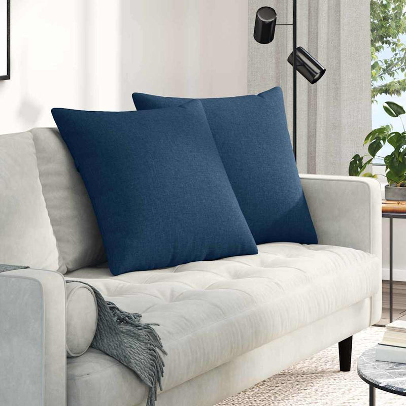 Chargez l'image dans la visionneuse de la galerie, Vidaxl sofa kussens 2 pcs blauw 60 x 60 cm stof