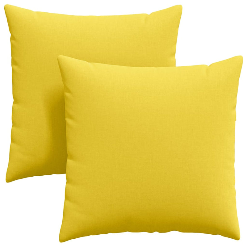 Chargez l'image dans la visionneuse de la galerie, Vidaxl sofa kussens 2 pcs lichtgeel 60 x 60 cm stof